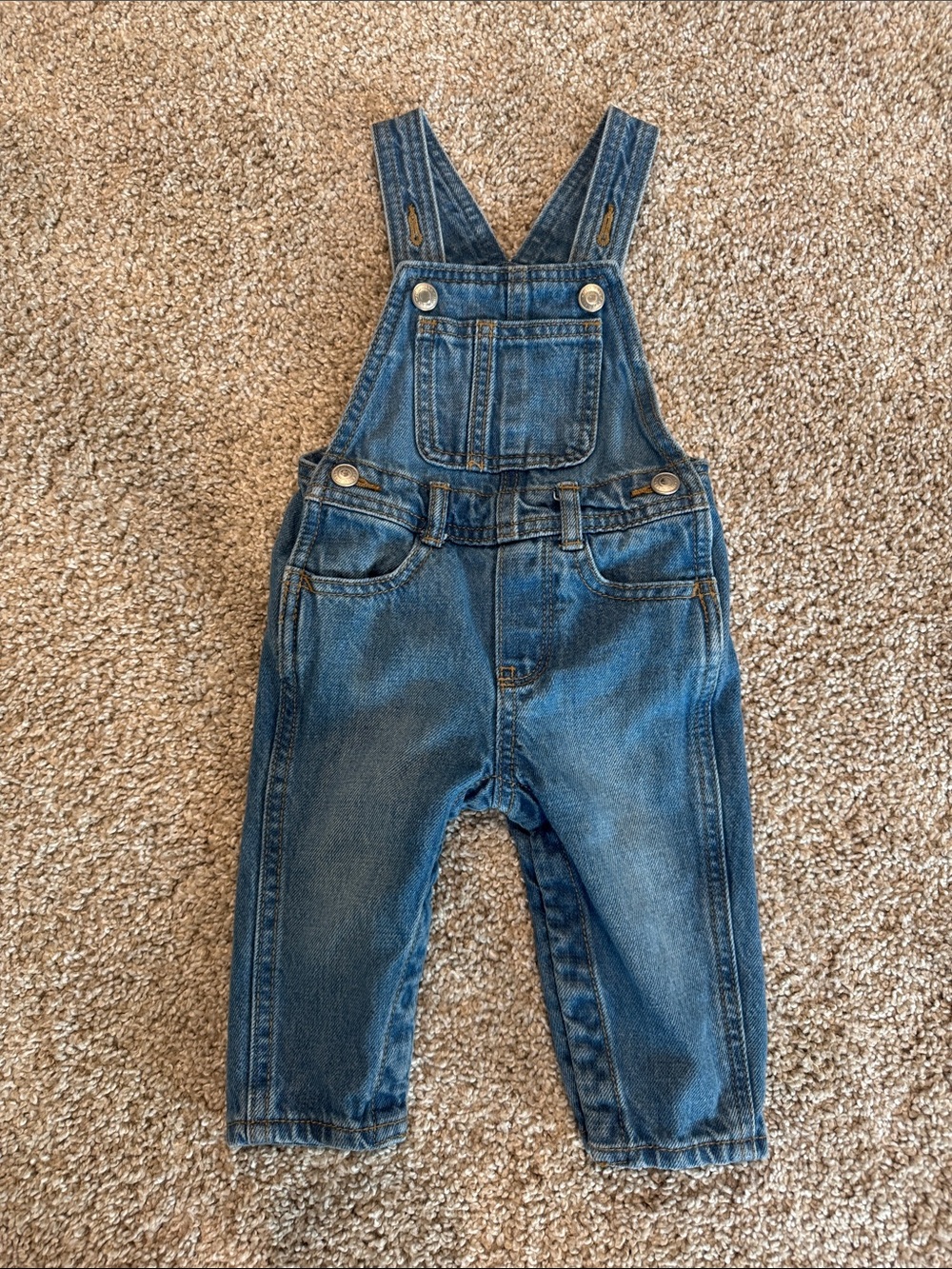Old Navy Baby Denim Overalls 6-12 Months
